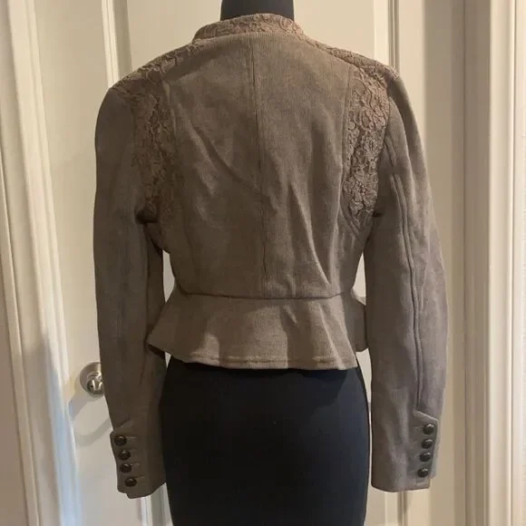 Free People military style jacket - Picture 2 of 4